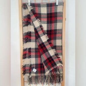 Madewell Acryllic Scarf in Red and Black